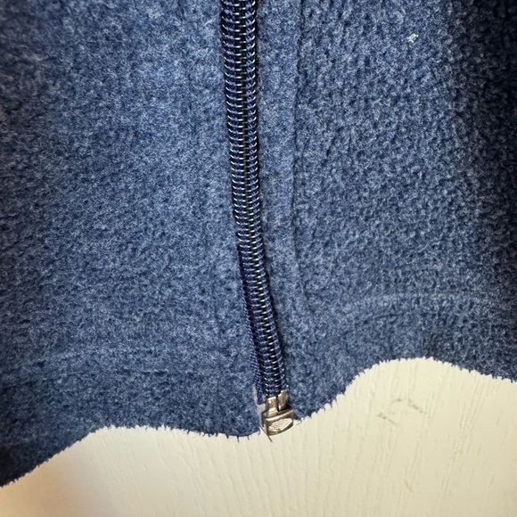 Blue Fleece Vest NORTHERN REFLECTIONS flower embroidery Medium - Picture 6 of 8